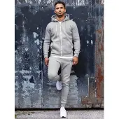 Enzo | Heren Zip Up Hoodie Tracksuit Set - Grijs
