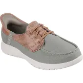 SKECHERS On-the-GO Flex - Palmilla Canvas/Faux Leather Vrouwen Olijf Bootschoenen