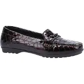 Geox Elidia Runderleren Dames Donkerrode Mocassins Schoenen