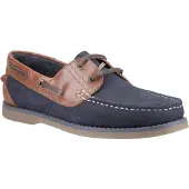 Hush puppies Wilson Leren Mannen Marineblauwe/Tan Boten schoenen