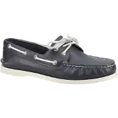 Sperry Authentiek 2 Oog Leer Heren Marineblauwe Bootsschoenen