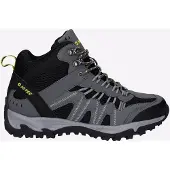 Hi-tec Jaguar Mid Polyester Heren Wandelschoenen In Grafiet/Zwart/Citroen