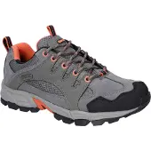 Hi-tec Auckland Lite Leren Wandelschoenen Voor Dames In Staal/Koraal/Cool Grijs