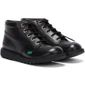 Kickers Kick Hi Heren Leren Enkellaarzen - (Zwart)