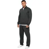 Enzo Milano | Heren Half Zip Sweatshirt Trainingspak Set