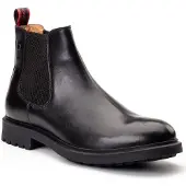 Base london Roebuck Leren Heren Zwarte Laarzen