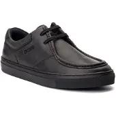 Base london Dalston Leren Heren Zwarte Mocassins Schoenen