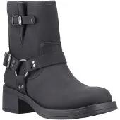 Rocket dog Nino Faux Leather Dames Zwarte Hakken Enkellaarsjes