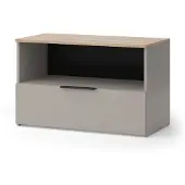Vicco Wido Sideboard – 80 x 50 cm met 1 gesloten compartiment Grijs
