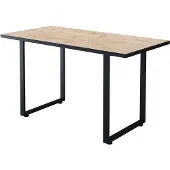 Vicco Livorno Eettafel – 140 x 70 cm Zwart/gouden eik