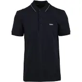 BOSS Shirt 'Paule 4' nachtblauw / wit