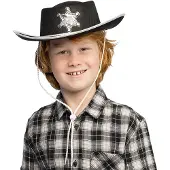 Boland kinderhoed Sheriff jongens one size zwart