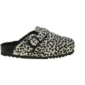 Scholl Klomp Women Fae New F Cow Hair Black White-Schoenmaat 37