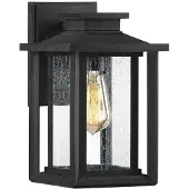 QUOIZEL LED Wand Buitenlamp Wakefield | 1X E27 Max 60W | IP44 | Dimbaar | Earth Black