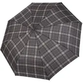 Doppler Paraplu 'Fiber Magic' brokaat / antraciet / stone grey / donkergrijs / wit