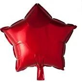 We Fiesta Wefiesta - Folieballon Ster Rood (43 cm)
