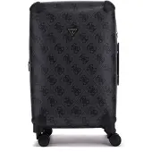 GUESS trolley 22 In 8-Wheeler Coal Logo donkergrijs 64cm
