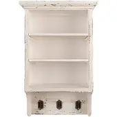 Clayre & Eef Wandkast 36x17x57 cm Beige Hout