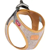 Curli Vest Harness Alpine Clasp, lichtgrijs Gr. XS: 33,9 - 38,2 cm hond