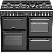 Stoves Richmond S1000 DF fornuis 7-pits gas fornuizen - kleur zwart dubbele oven zuinig beide ovens A - 100 cm breed gasfornuis | .
