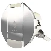 PLASTIMO Douche Ronde Doos Zilver