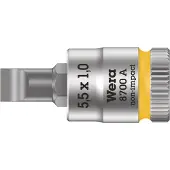 Silverline 8700 A FL 05003321001 Plat Dopsleutel-bitinzet 5.5 mm 1/4 (6.3 mm)