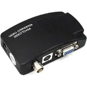 Dolphix BNC en S-VHS naar VGA video converter / zwart