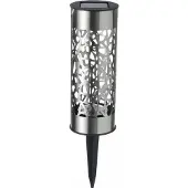 Galix G4445 roestvrijstalen zonneterminal - Te installeren of te planten - H28cm - Warm wit