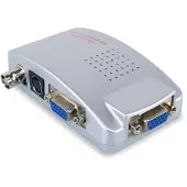 Coretek VGA naar BNC en S-VHS video converter / grijs