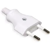 Bachmann CEE 7/16 (m) niet-geaarde stroomstekker | wit | 3 stuks