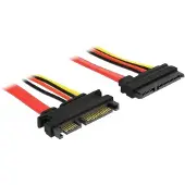 DeLOCK SATA data- en voeding verlengkabel - 5V + 12V - SATA600 - 6 Gbit/s - 0,50 meter