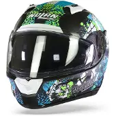 Nolan N60-6 Eufor helm, mat zwart/blauw, maat XS (55)