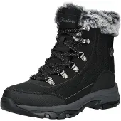SKECHERS Veterlaarsjes nachtblauw / zwart / wit