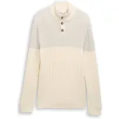 Tom Tailor Trui taupe / wolwit