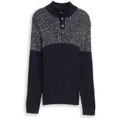 Tom Tailor Trui donkerblauw / wit