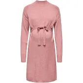 ONLY Maternity Gebreide jurk 'LEVA' pastelrood
