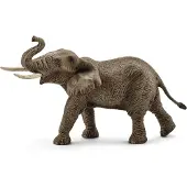 Schleich Afrikaanse Olifant Man - Realistische Speelgoedfiguur voor Kinderen, Perfect voor Educatieve Spelervaringen en Verzamelobjecten