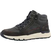 Mustang Veterboots 'Mart' donkerbruin / antraciet / donkergrijs