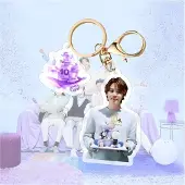 BTS 2023 10th Anniversary Plastic Keyring Acrylic Keychain Jimin [Sleutelhanger]
