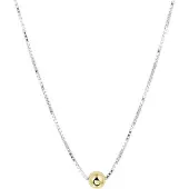 GLAMS Ketting Bolletje 0,8 mm - 925 Zilver - 40 + 5 cm - Zilver