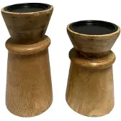 Home Society Kandelaar Islo Brown Set van 2