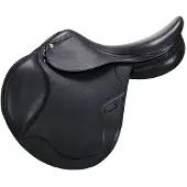 Equestro Meredith Double Leather Springen Zadel Zwart 17´´