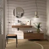 Muebles Hoyo wastafelblad 100cm walnoot