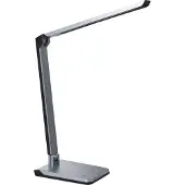 Beliani PICTOR - Bureaulamp LED - Donkergrijs - Synthetisch materiaal