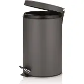 kela Vuilnisbak TIMON 12 liter, metaal, grijs, KL-10942