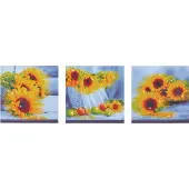 Diamond Dotz DD14.001, Originele 5D Diamond Painting Set Sunflower Days, Knutselpakket met 28.144 Ronde Steentjes, Dotz voor Volwassenen, Hobbypakket ca. 142 x 42 cm voor Kinderen Vanaf 8 Jaar