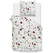Zohome Zo Home Dekbedovertrek Flanel Celeste - white 140x200/220cm