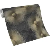 Elle Decoration Vinylbehang Aurora - Zwart - 10,05 M X 53 Cm