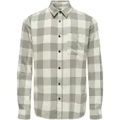 Only & Sons Overhemd taupe / lichtgrijs