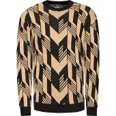 Rusty neal Trui beige / zwart